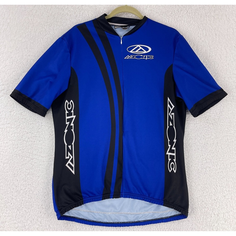 O'Neal Racing Blue Short Sleeve Cylcing Jersey Mens Zip Up Athletic‎ Size XXL